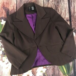 MixIt Brown Blazer Jacket